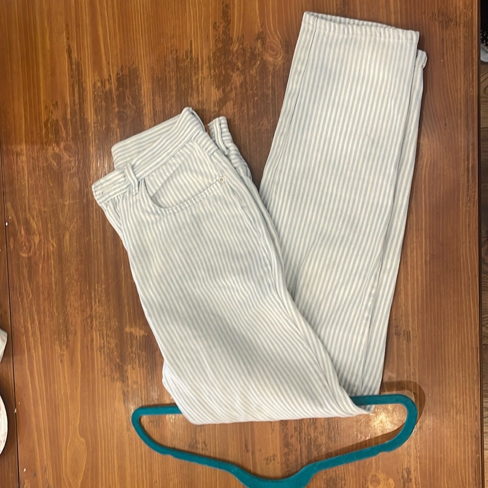 GITANO jeans blue & white striped 13/14